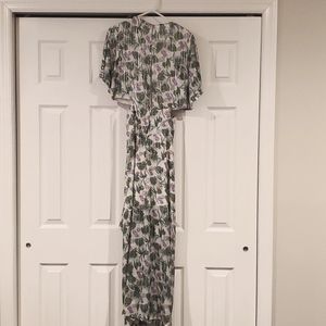 MAJE dress floral chiffon maxi